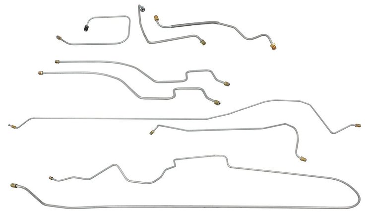 Brake Line Set Complete for 1967 Cadillac DeVille, Calais with Power Drum Brakes