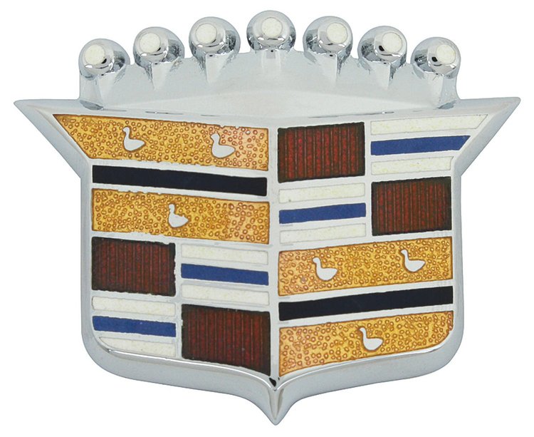 Emblem Hood Crest 1967-68 Cadillac Except Eldorado
