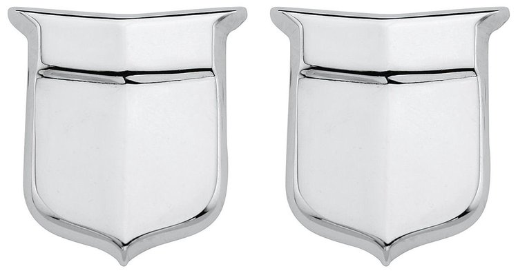 CE08494-PR Emblem, Fender, 1959 Cadillac, Crest, Pair