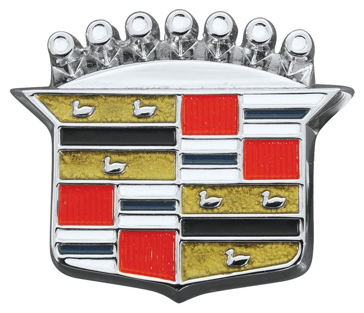 "Crest" Trunk Lock Emblem 1964-1968 Cadillac