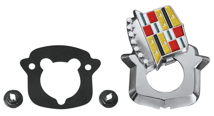 CE08697 Trunk Lock Crest Emblem for 1971-76 Cadillac Eldorado/Fleetwood
