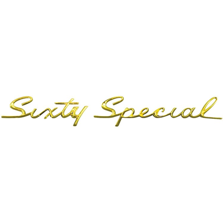Emblem 1958 Cadillac Sixty Special Tail Fin Script