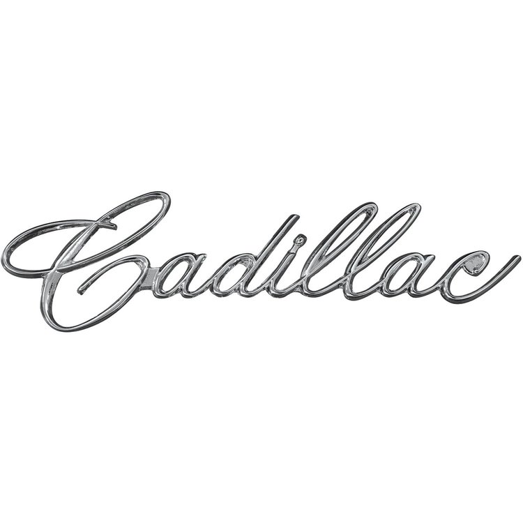 Emblem Glove Box Script 1963-65 Cadillac