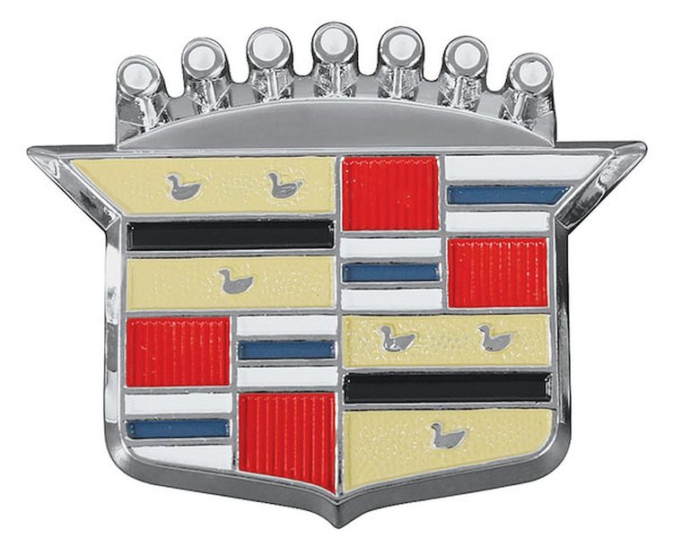 "Crest" Hub Cap Emblem 1963-1976 Cadillac