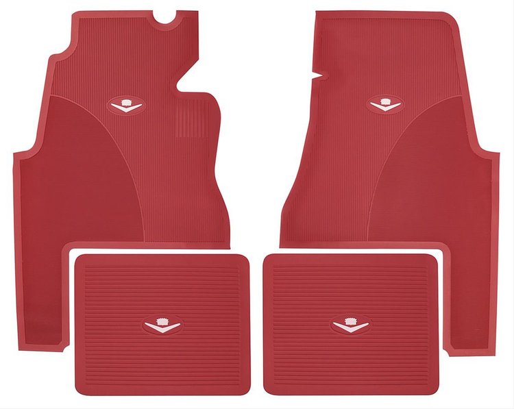 Floor Mats Rubber 1959-60 Cadillac 2dr Original Style