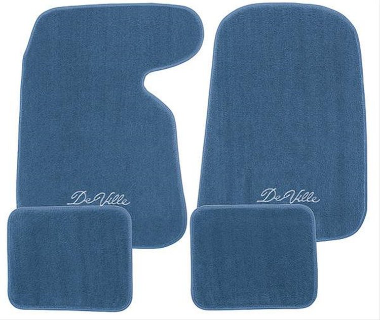 Floor Mats 1954-76 Cadillac Essex DeVille Script FT/RR 4pc