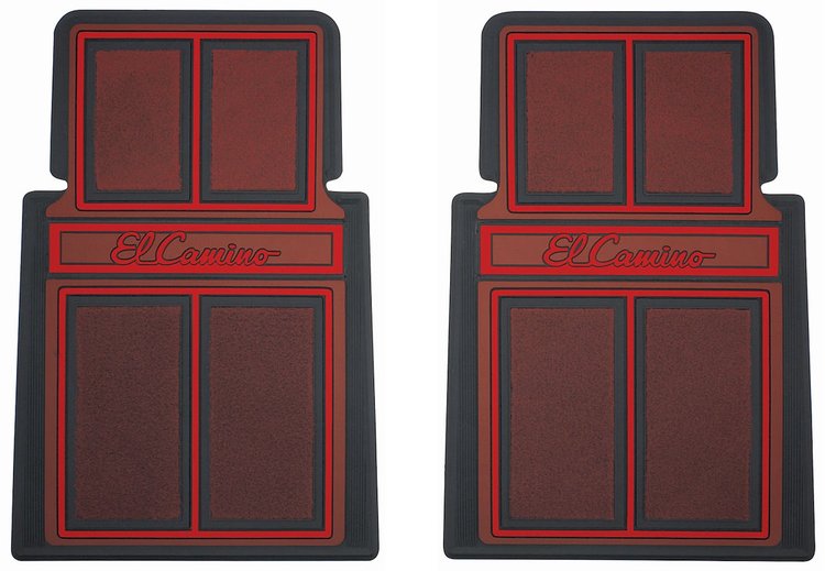 FLOOR MAT SET RED LOGO