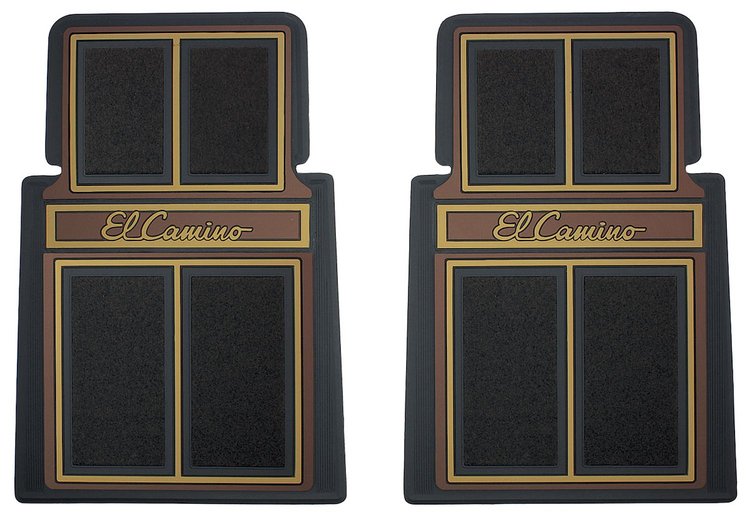 FLOOR MAT SET SADDLE LOGO