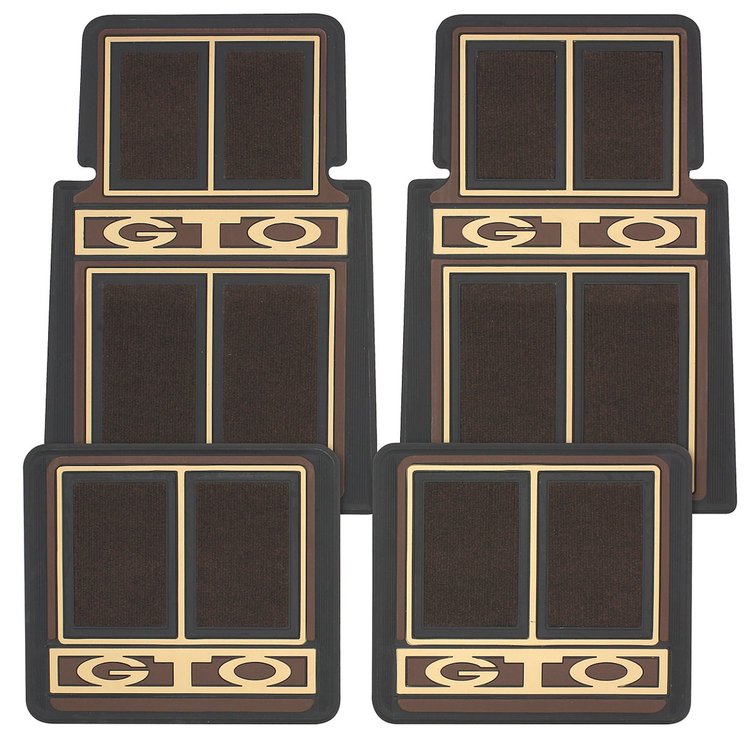 FLOOR MAT SET SADDLE LOGO