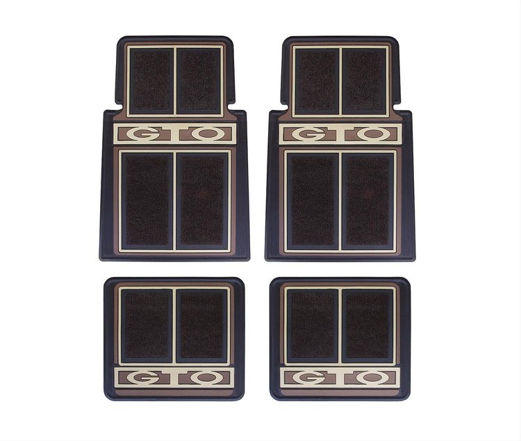 Floor Mats rubber Plasticolor GTO stamped logo