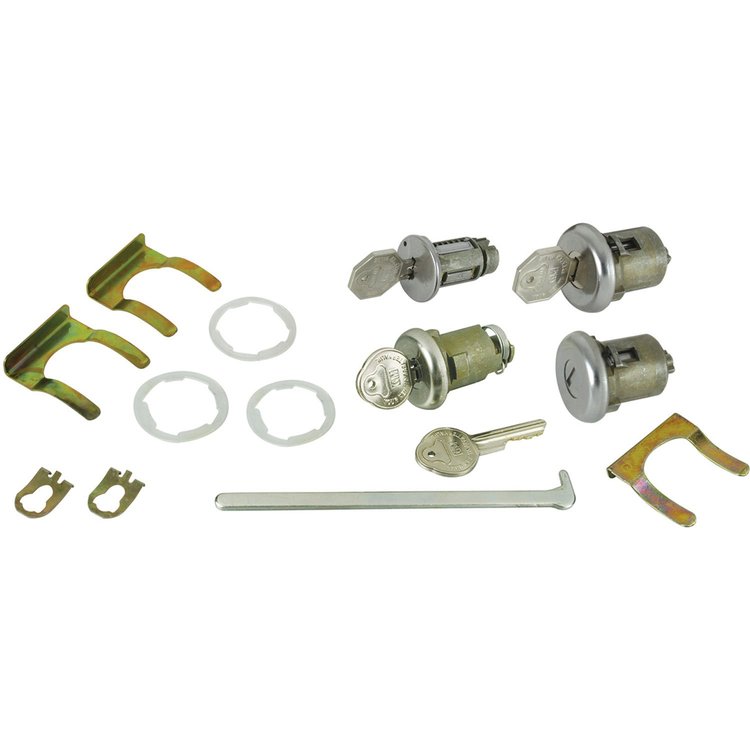 Lock Set Ignition/Doors/Trunk 1963-65 Pontiac A-Body/1965 Chevelle w/ Oct Key