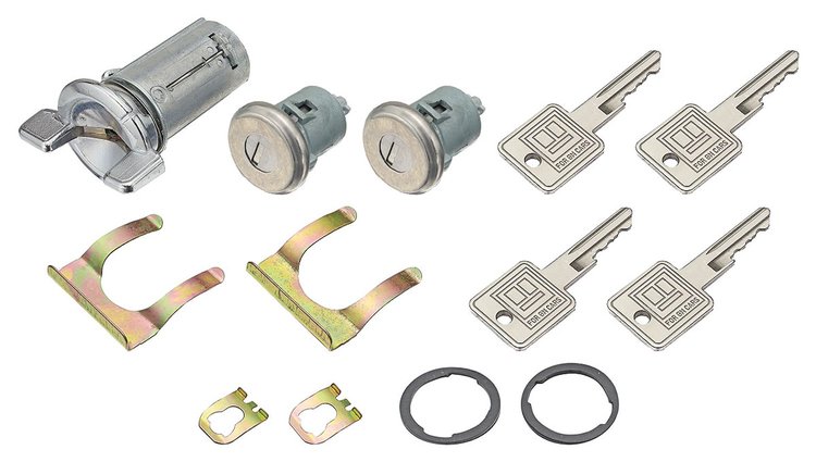 Lock Set Ignition/Doors 1977-87 El Camino