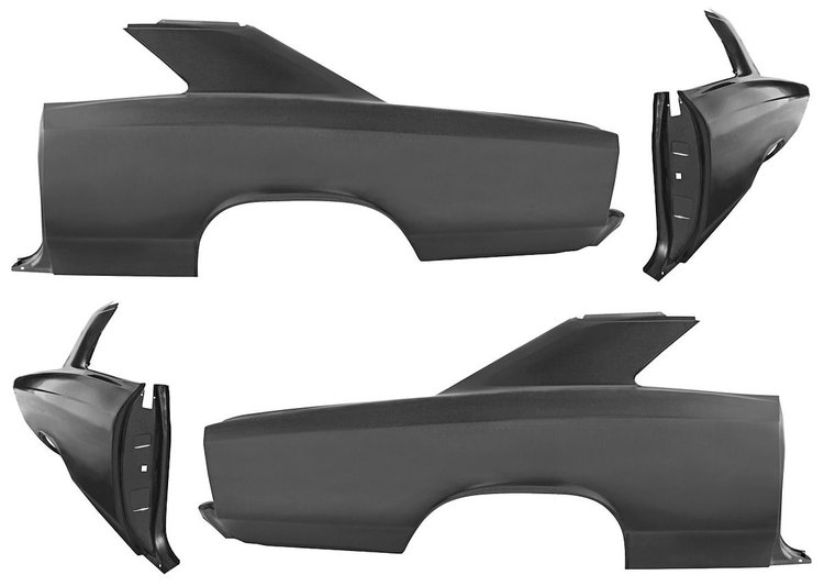 CH24791-PR Quarter Panel, 66-67 Chevelle, Coupe, Complete PAIR