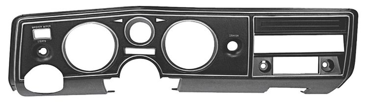 Dash Panel Assembly for 1969 Chevy Chevelle, El Camino w/o A/C w/ Astro Ventilation