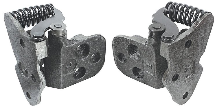 CH24943-PR Lower Door Hinge Pair for 1964-1965 Chevy Chevelle, El Camino, Buick Skylark, Olds Cutlass