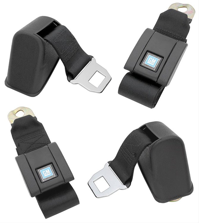 Seat Belts 1968 GM A Body Standard Style Front w/Retractors