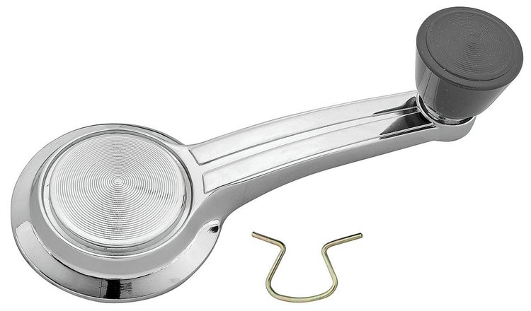 Handle Window Crank 1967 GM A Body/Riviera Black Knob