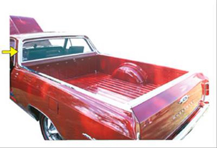 Molding Cab 1964-67 El Camino Side Left