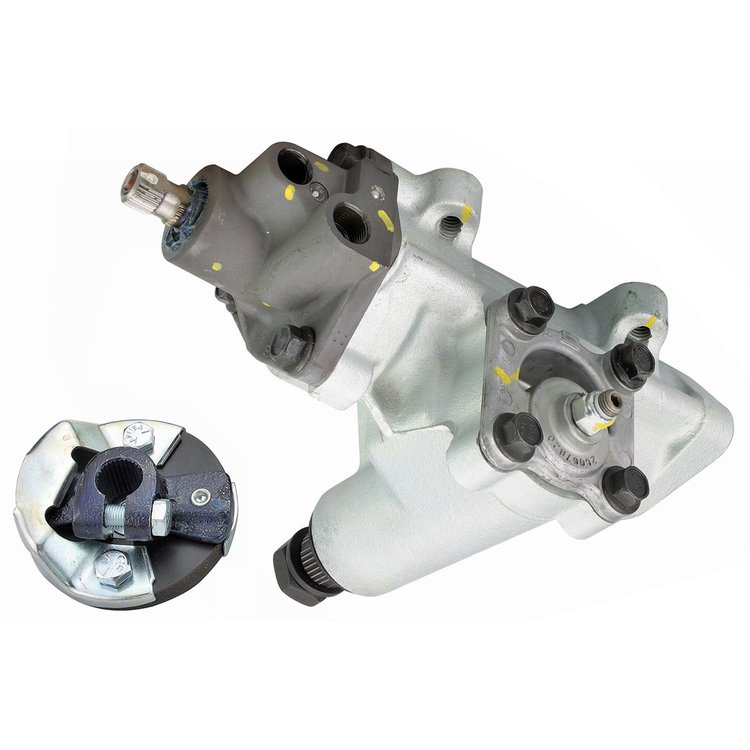 Steering Box Power 1959-79 GM Plated 14 1