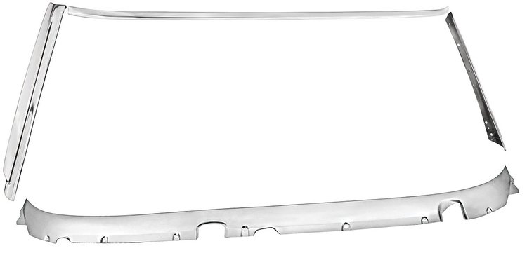 CH28579 Window Reveal Molding Set for 1968-1972 Chevy Chevelle, Buick Skylark, Olds Cutlass, Pontiac GTO, Tempest, LeMans