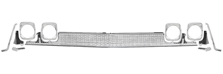 CH30124MAL Grille Kit, 68 Chevelle/El Camino, Deluxe