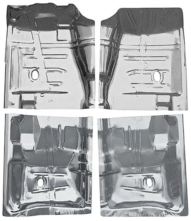 FLOOR PAN 4-PC SET 1/4 PC