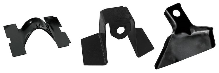 CH35626 Bracket Set, 1973-77 A-Body, Spare Tire Hold-Down w/Jack Stop, 3PC