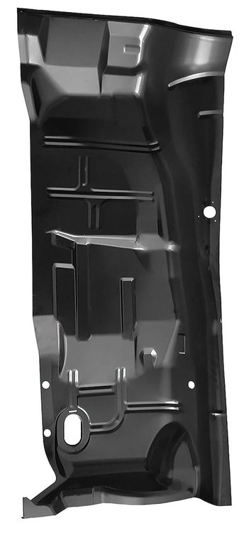 CH35663-LH Floor Pan, 1973-77 A-Body, Half Sections, w/Toe Board