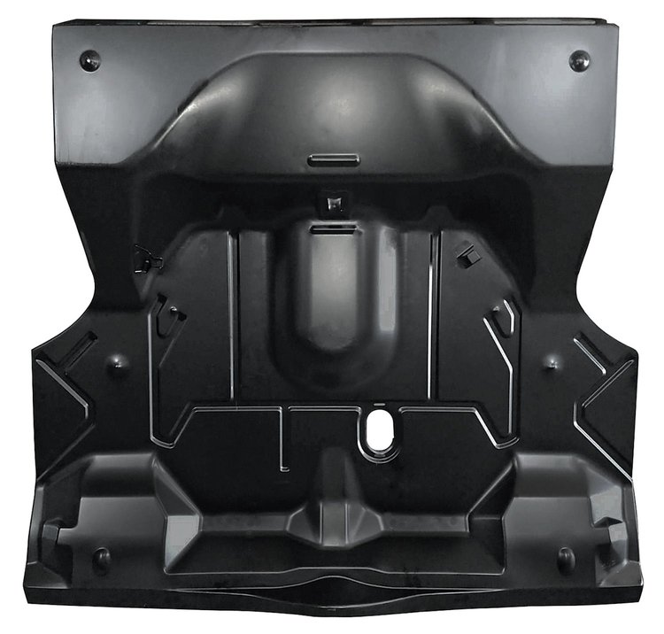 CH35901 Floor Pan, Trunk, 1973-77 A-Body, Complete With Braces, 1-Piece