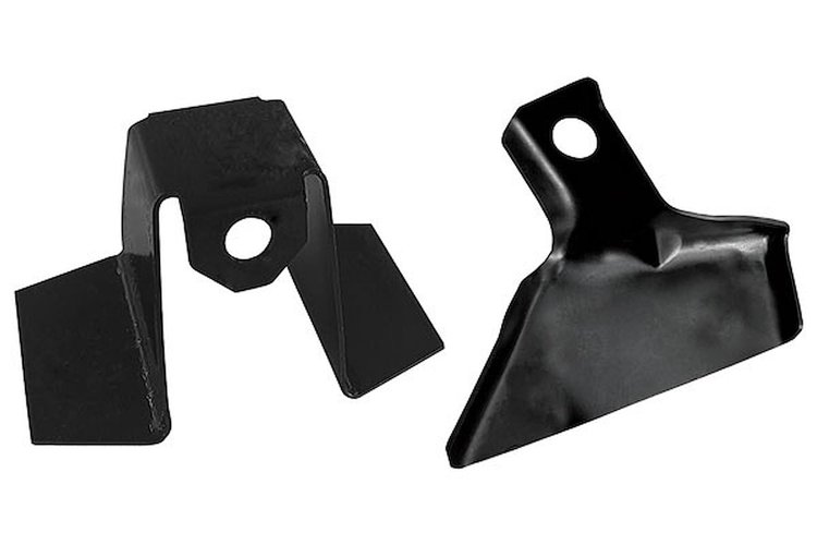 CH36577-PR Bracket, 1973-77 A-Body, Trunk Floor, Jack Stop, Pair
