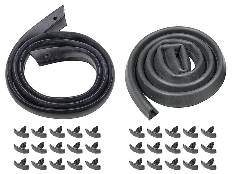 CH36654 Seal Kit, Hood to Cowl, 1970-72 Chevelle/El Camino/Monte, w/Clips, Foam Lower