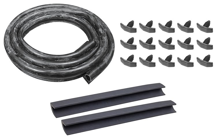 CH36655 Seal Kit, Hood to Cowl, 1970-72 Chevelle/El Camino SS, w/Clips, Rubber Lower