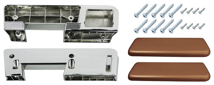 CH37369-SD Armrest Base/Pad Kit, Rear, 1961-64 A-Body, 1963-64 Bonneville/Catalina