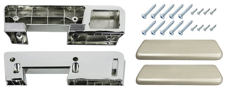 CH37370-FN Armrest Base/Pad Kit, Rear, 1965-67 A-Body, 1965-67 Catalina