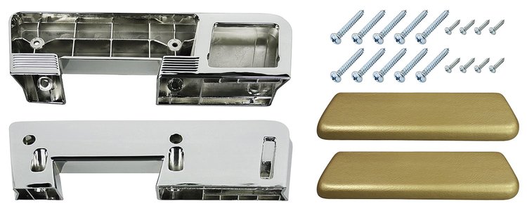 CH37370-GD Armrest Base/Pad Kit, Rear, 1965-67 A-Body, 1965-67 Catalina