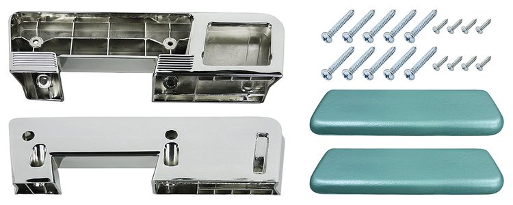 CH37370-TQ Armrest Base/Pad Kit, Rear, 1965-67 A-Body, 1965-67 Catalina