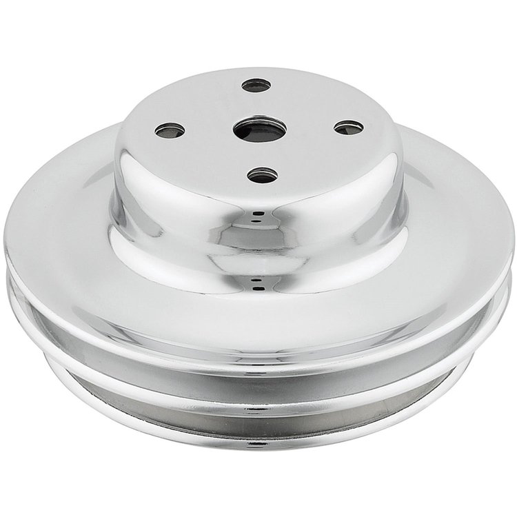 Pulley Waterpump 1969-85 BB Chevy Double Groove Chrome