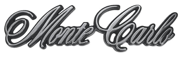 Nameplate Trunk 1970-71 Monte Carlo Stick-On