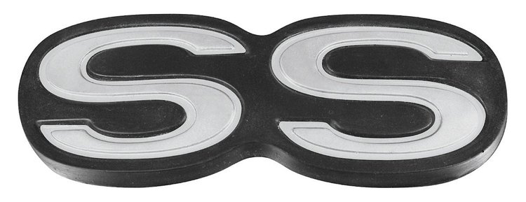 "SS" Rear Bumper Emblem 1971-72 Chevelle SS