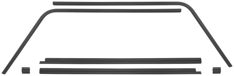 Interior Rear Window Headliner Seal Strips 1964-67 Chevy El Camino