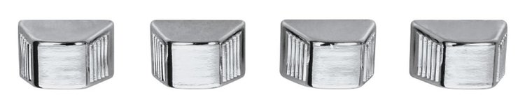Heater Control Knobs 1966-74 CH/EC/MC Chrome 4pc