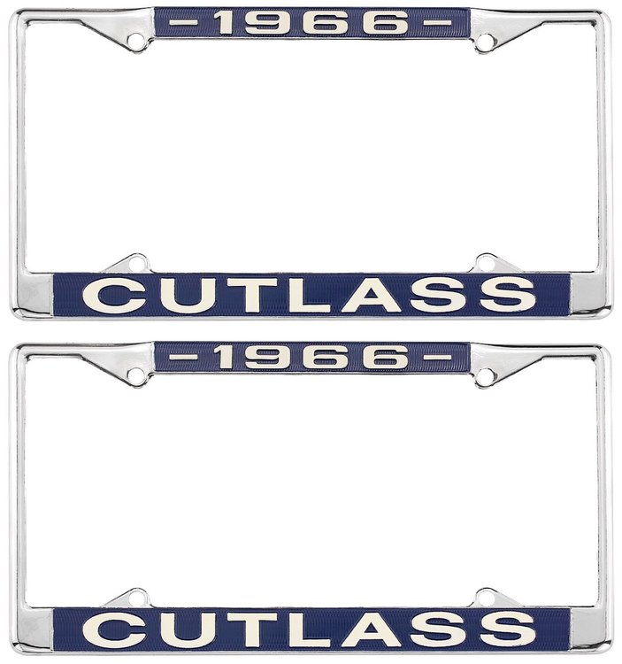 License Plate Frame 1966 Cutlass