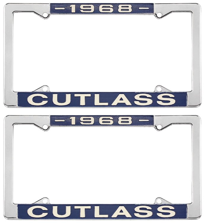 License Plate Frame 1968 Cutlass