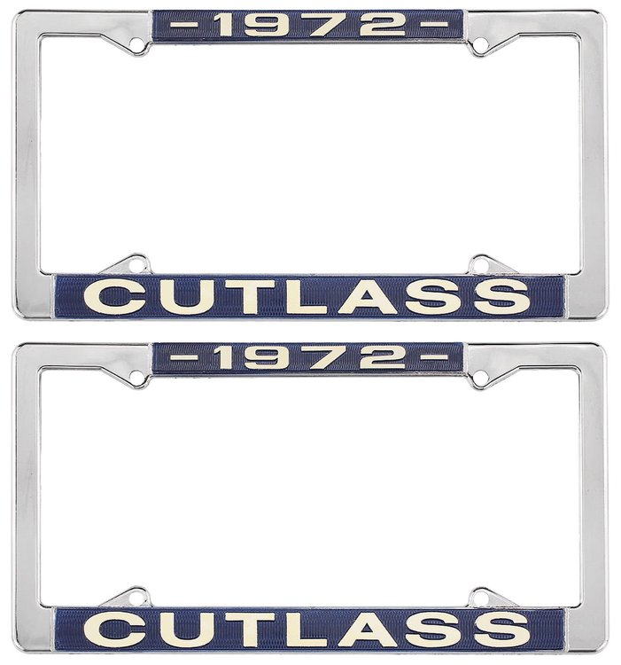 License Plate Frame 1972 Cutlass