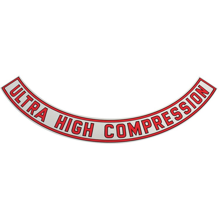 Decal Air Cleaner Top Ultra High Compression