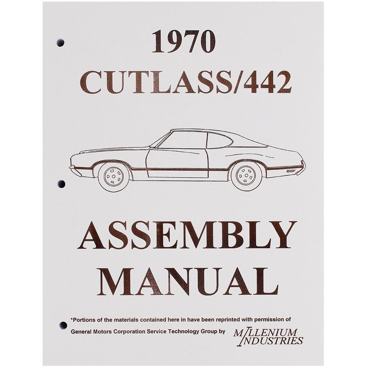 Assembly Manual 1970 Oldsmobile