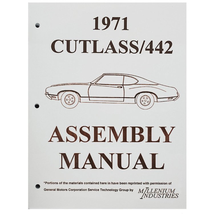 Assembly Manual 1971 Oldsmobile