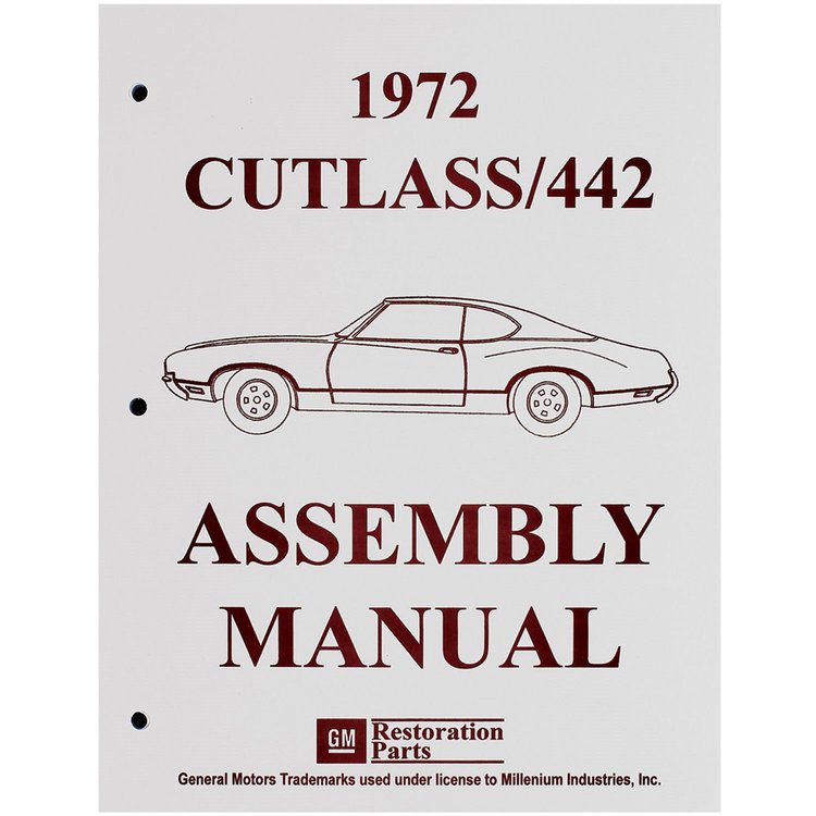 Assembly Manual 1972 Oldsmobile
