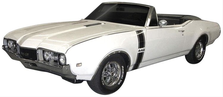 Decal 1968 Cutlass Fender 442 Stripe Kit
