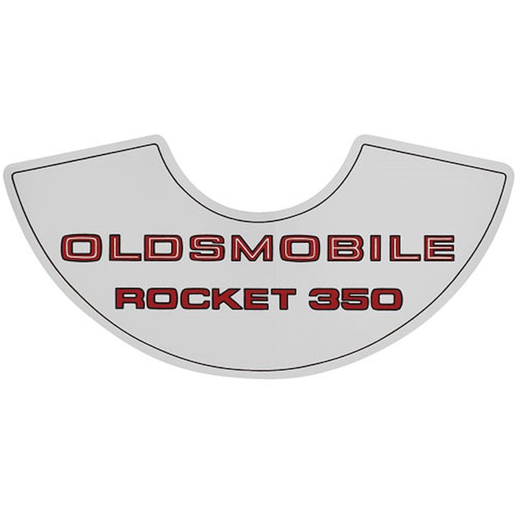 Decal 69-72 Cutlass Air Cleaner Rocket 350 4bbl Large